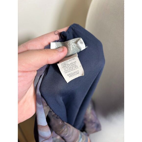 Sharon Max VTG Halter Dress Blue Witchy Whimsygoth Fairy Grunge M Phoebe Buffay - Picture 6 of 6